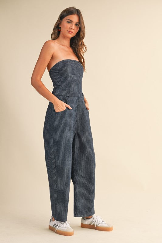 Gemma Pinstriped Jumpsuit