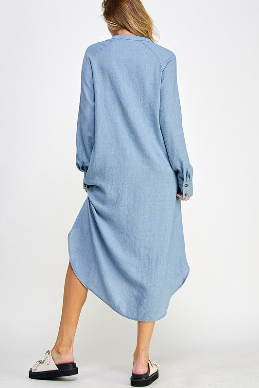 Henley Shirt Dress