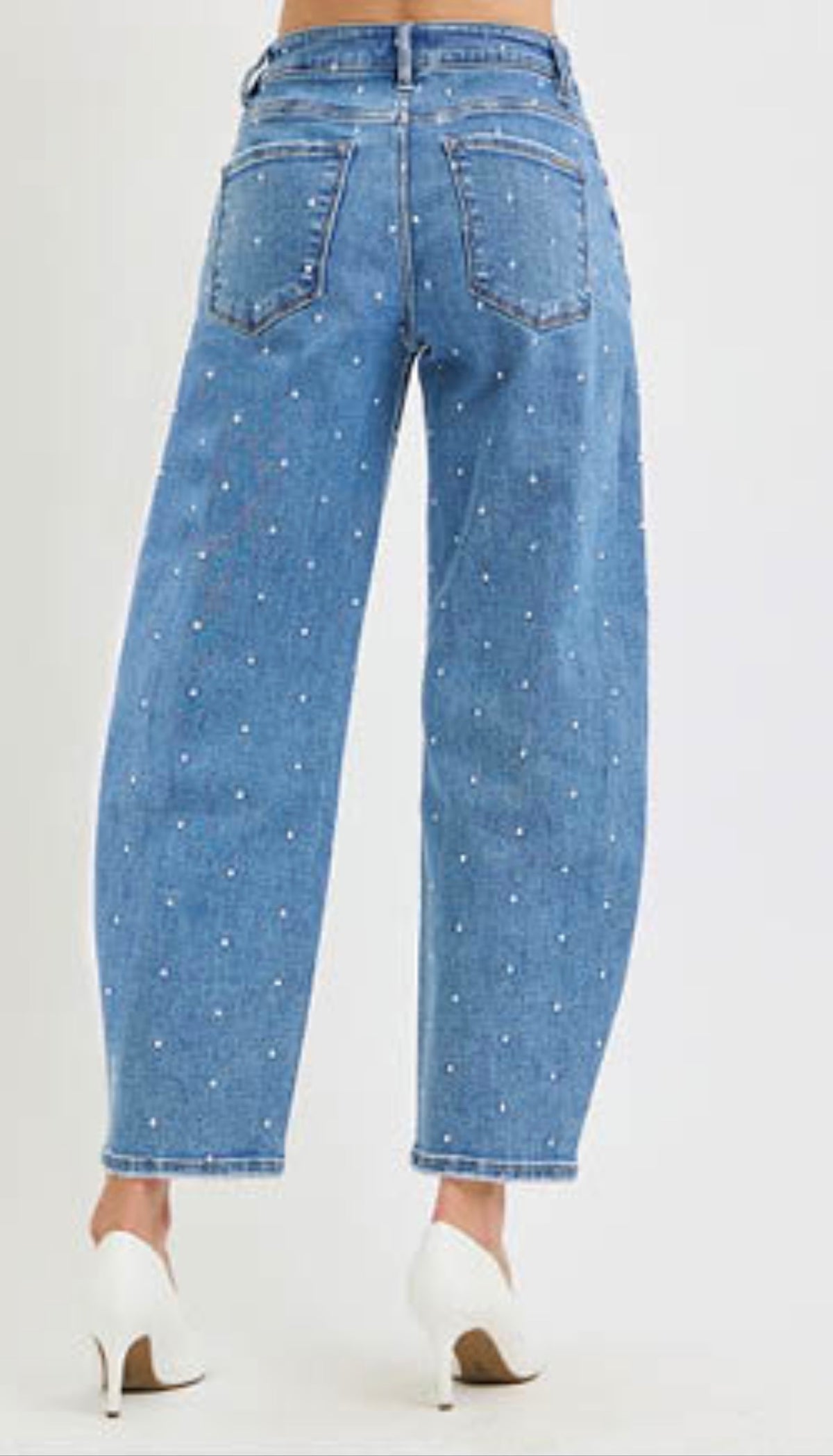 Lili's Polka Barrel Jeans