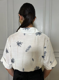 Gwendolyn Twist Collared Top