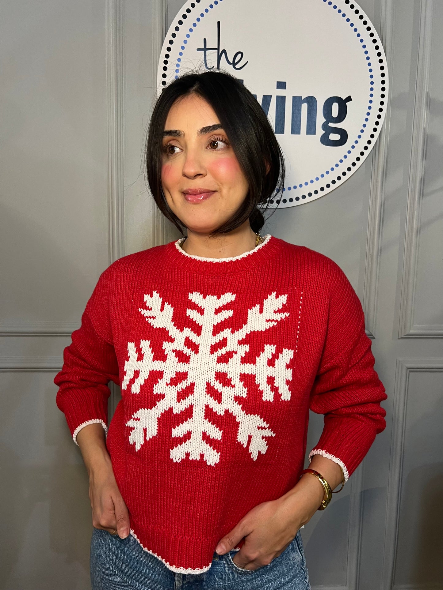 Snowflake Knit Sweater