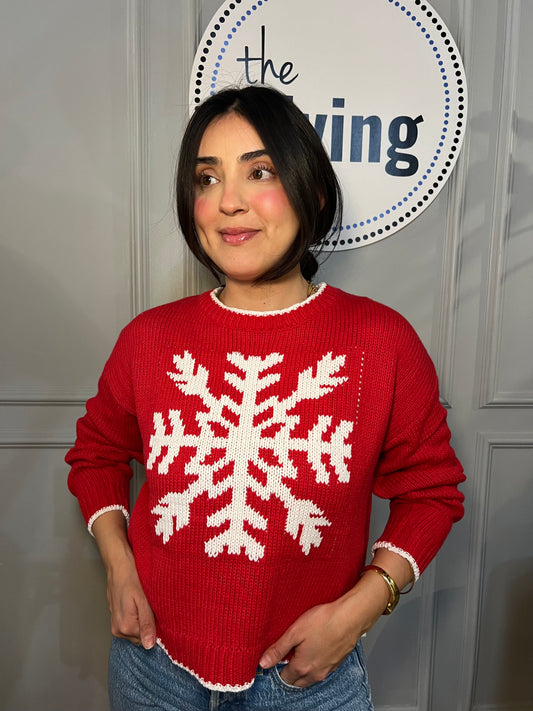 Snowflake Knit Sweater