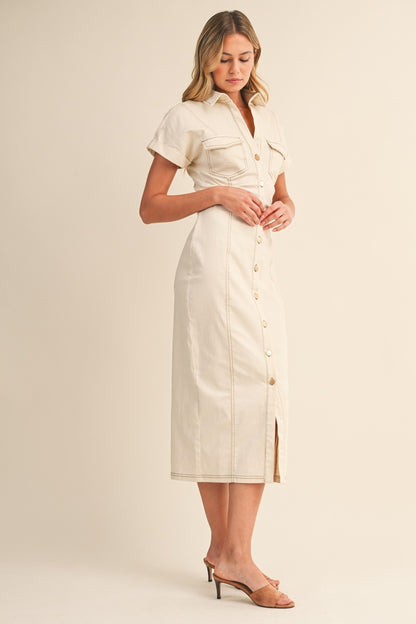 Isola Button Down Dress