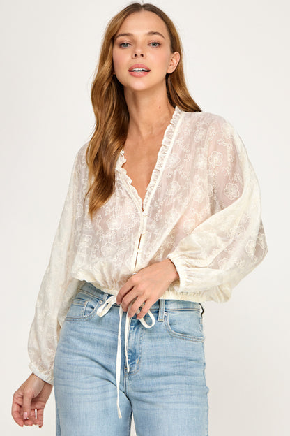 Lillian Embroidered Blouse