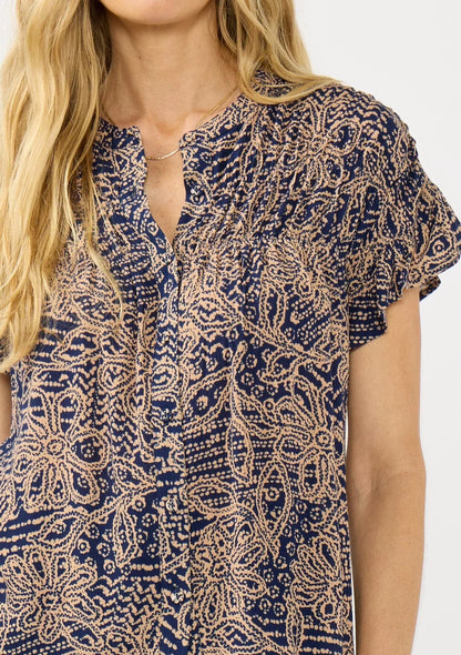 Paisley Button Down Blouse