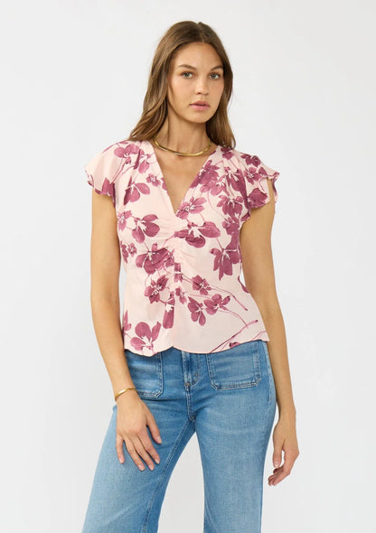 Dalia V Neck Floral Blouse