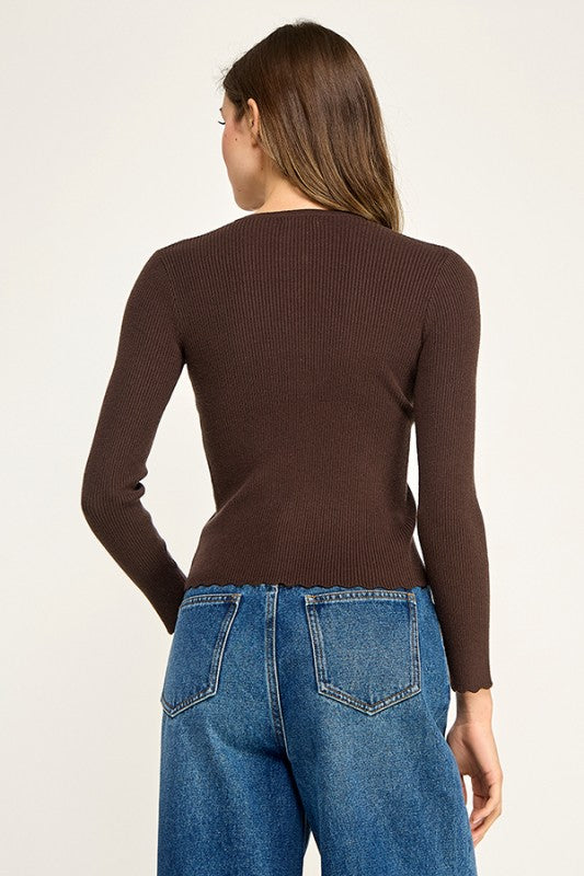 Marceline Button Top