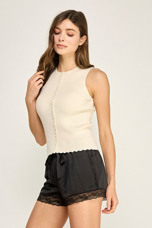 Milo Button Top