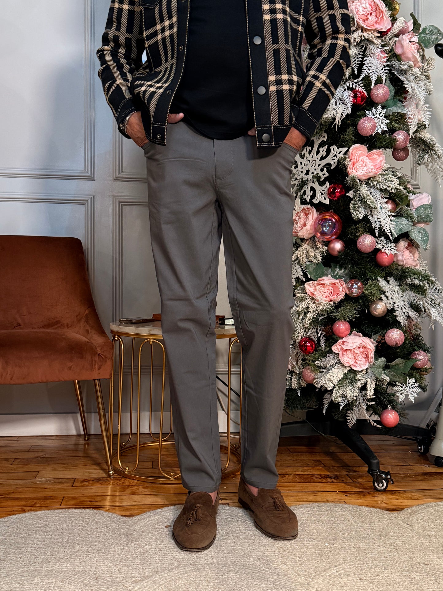 Men's Woven Classic Pant - Stone