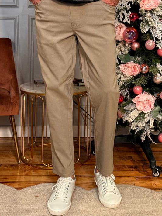 Men's Woven Classic Pant - Taupe