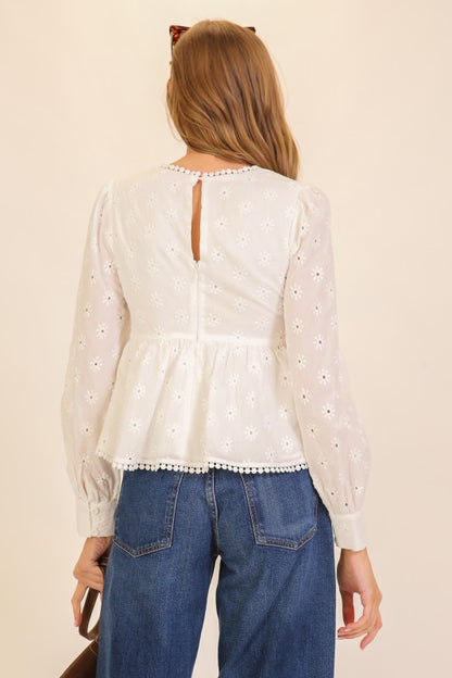 Nyla Eyelet Blouse