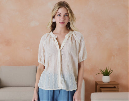 Paige Embroidered Blouse