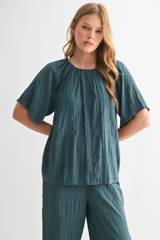 Penelope Crinkle Top