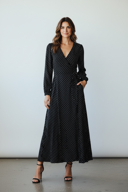 Athena Polka Dot Dress