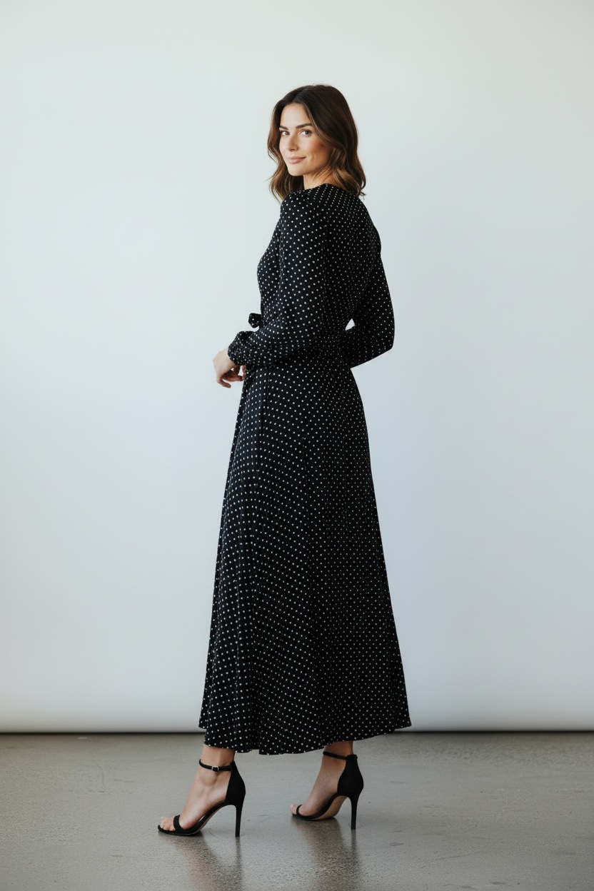 Athena Polka Dot Dress