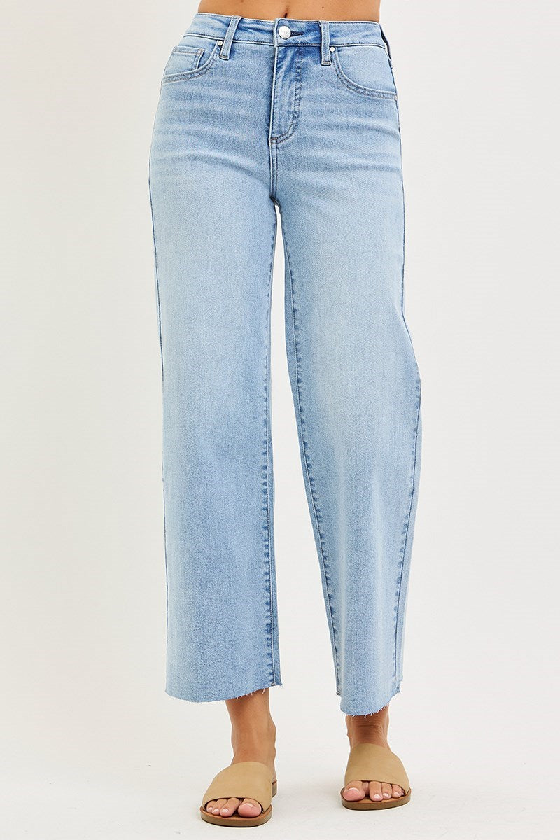 Risen Wide Leg Jeans