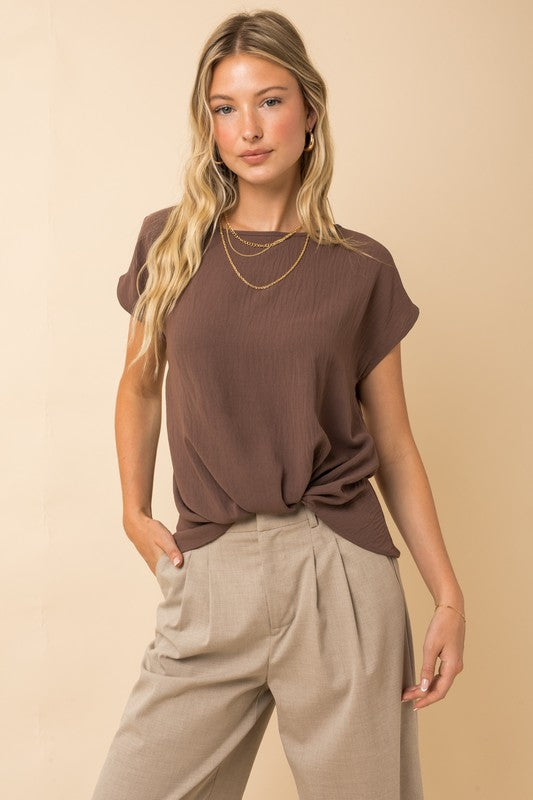 Sabrina Top - Brown