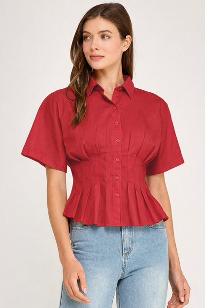 Senara Pleated Shirt