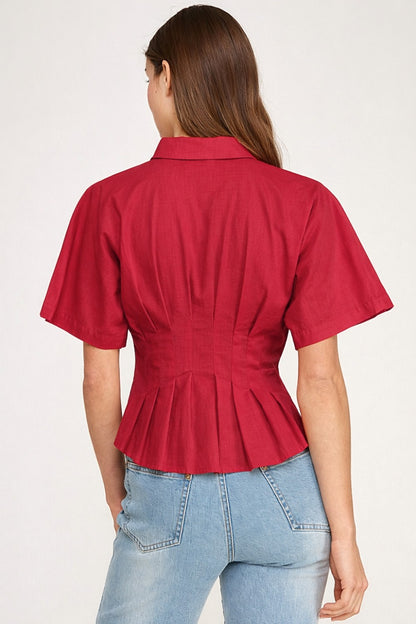 Senara Pleated Shirt