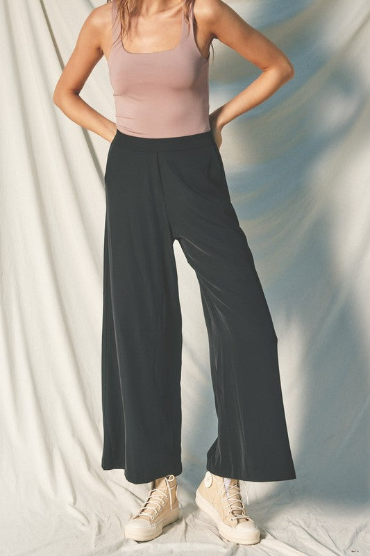 Stella Black Wide Leg Pants