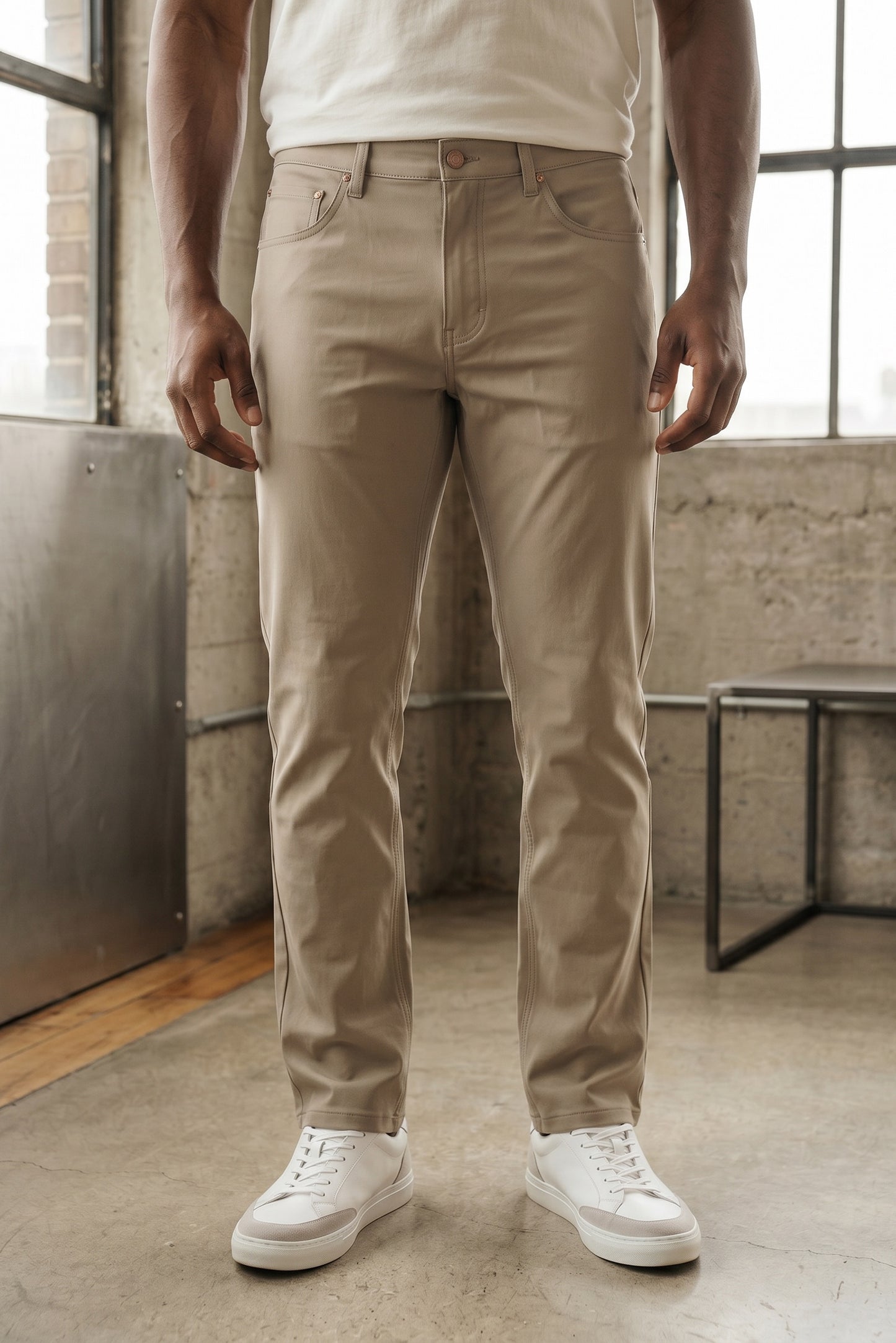 Men's Woven Classic Pant - Taupe