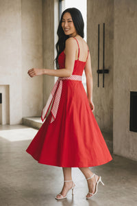 Sweetheart Linen Dress