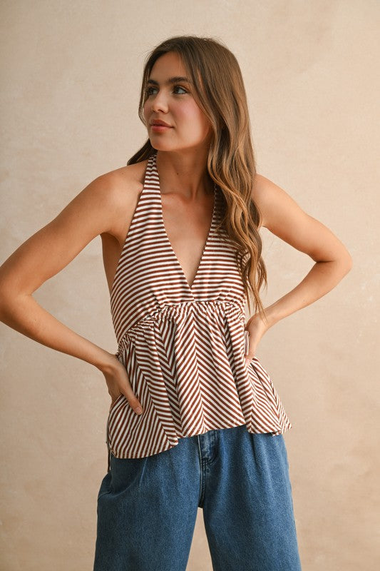 With Love Stripe Top