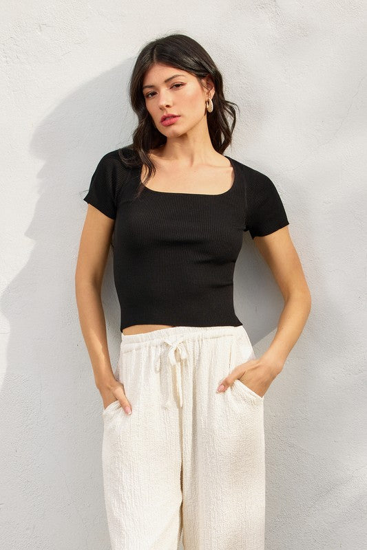 Zoey Black Top