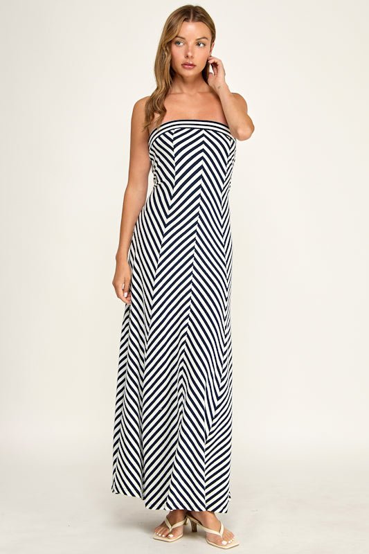 Balboa Stripe Dress - The Giving