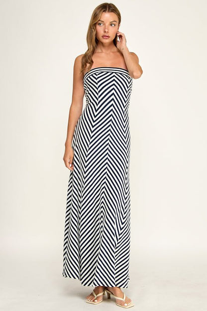 Balboa Stripe Dress - The Giving