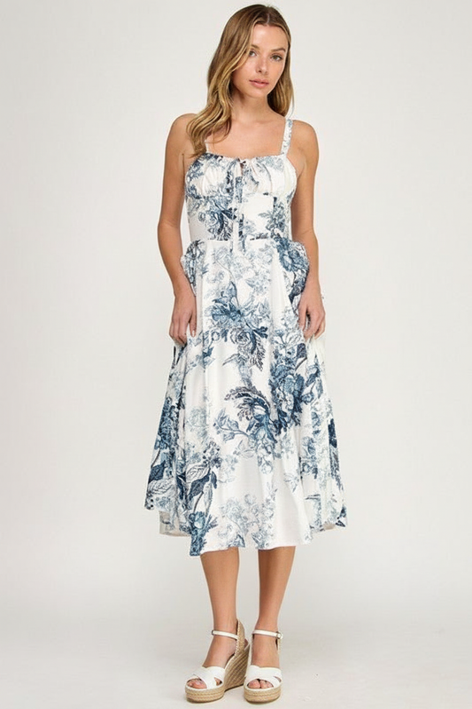 Dara Midi Dress with Lolita shoes