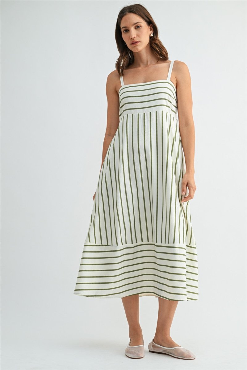 Day Glam Striped Dress - The Giving