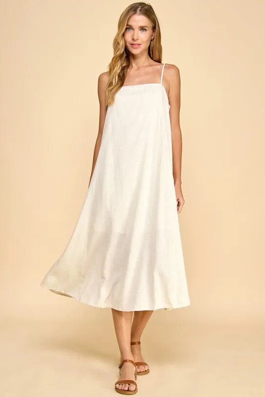 Espresso Linen Dress - The Giving