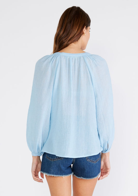 Natalia Smocked Neck Blouse