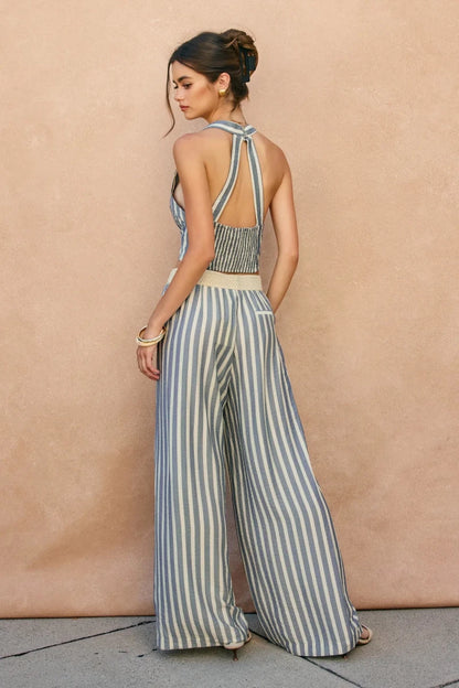 Jade Chambray Pants - The Giving
