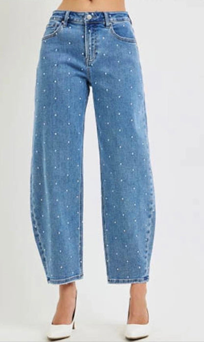 Lili's Polka Barrel Jeans - The Giving
