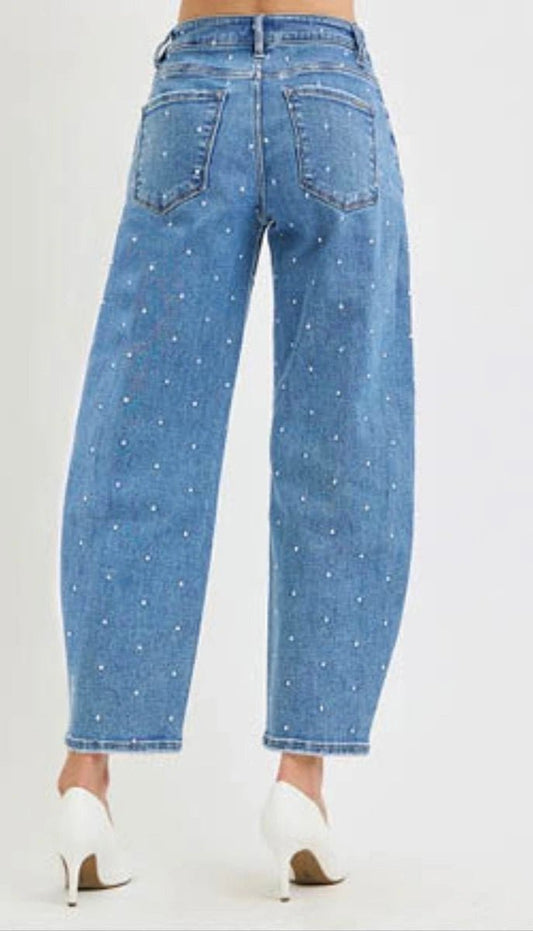 Lili's Polka Barrel Jeans - The Giving
