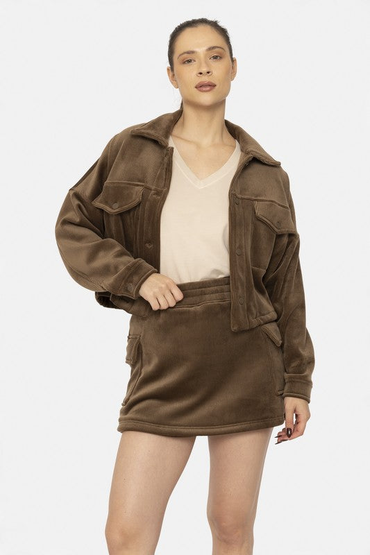 Madison Brown Corduroy Jacket