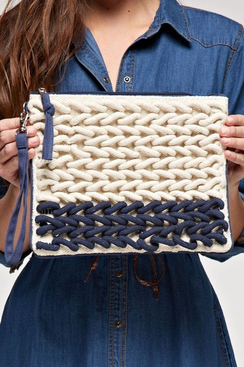 Marbella Woven Clutch