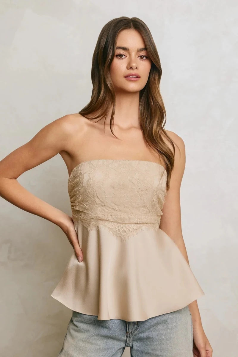 Michelle Strapless Top - The Giving