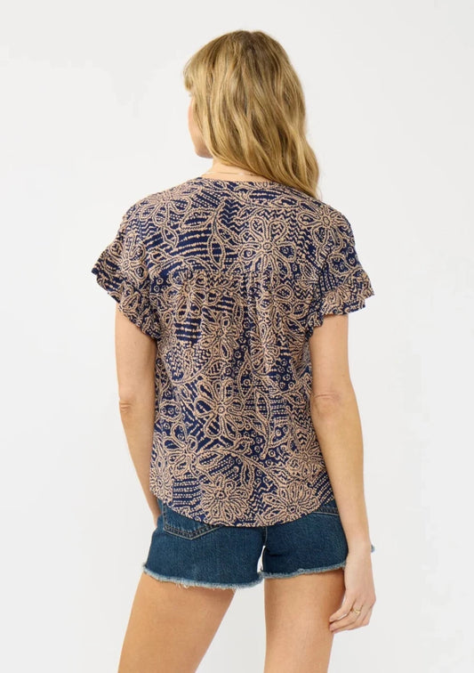 Paisley Button Down Blouse - The Giving
