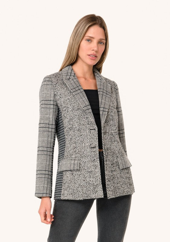 Pat Plaid Blazer