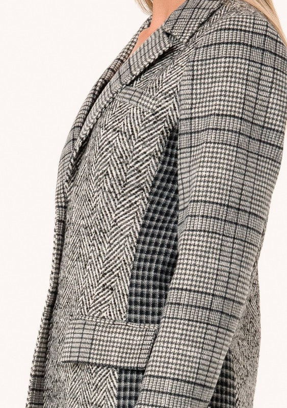 Pat Plaid Blazer