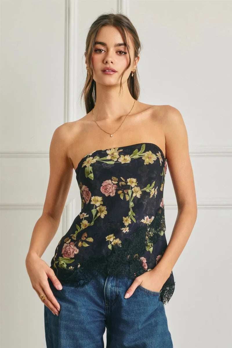 Raquel Rose Tube Top - The Giving