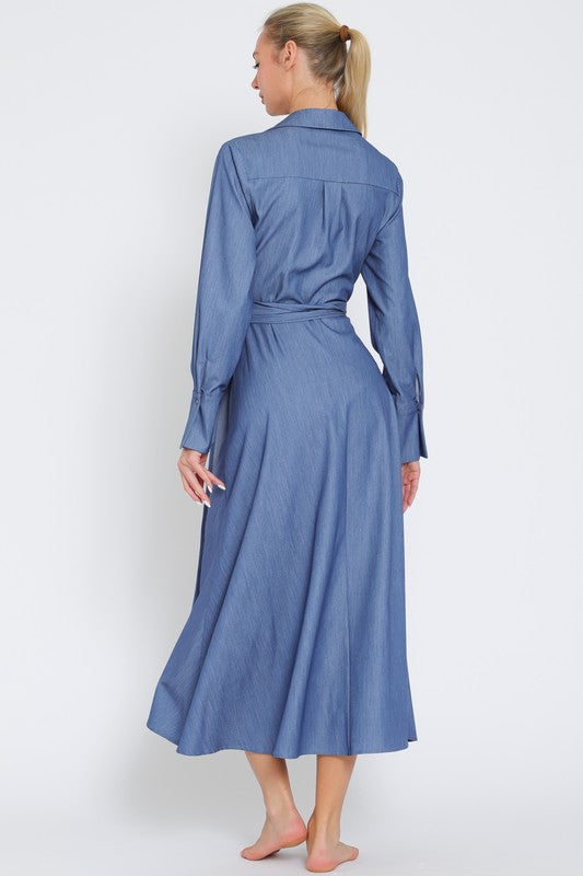 Ray Wrap Midi Dress