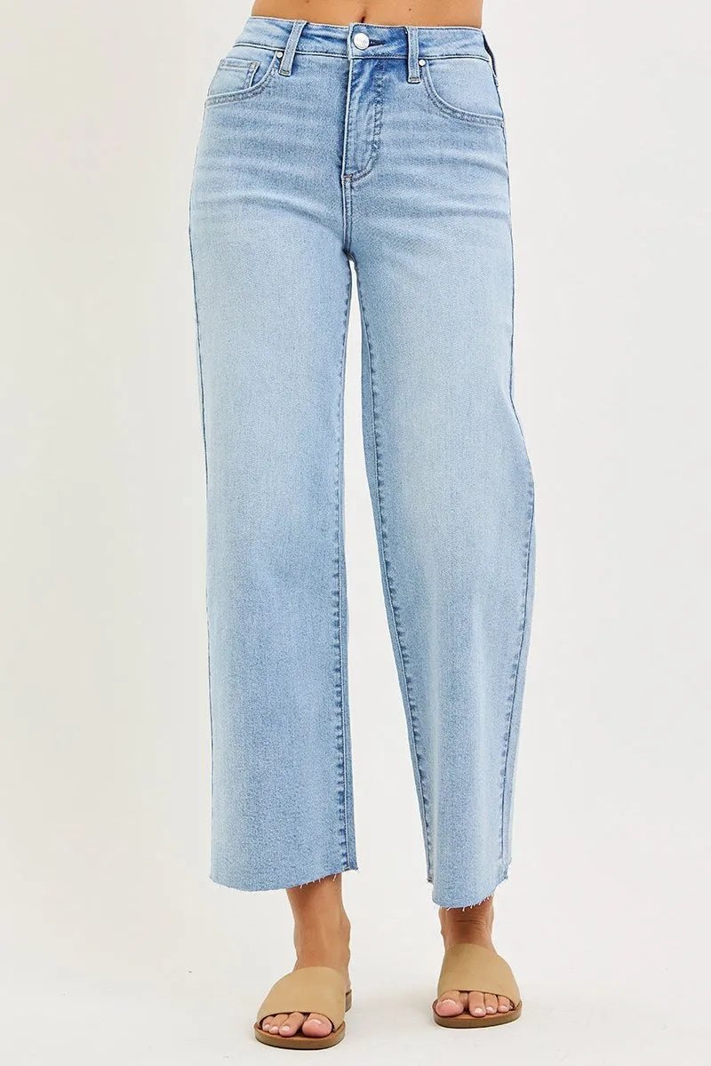 Risen Wide Leg Jeans - The Giving