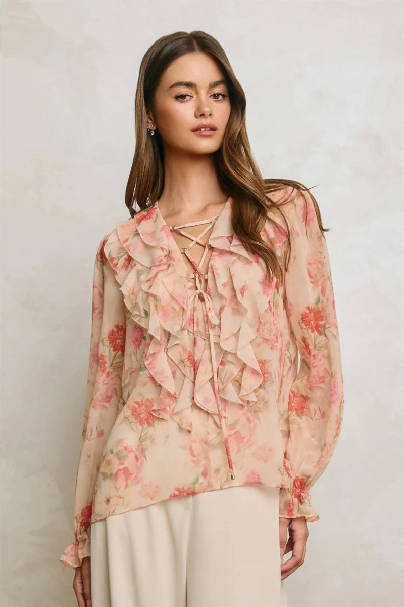 Rosetta Chiffon Blouse - The Giving