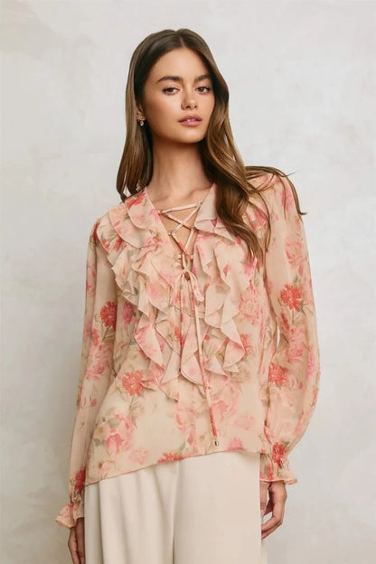 Rosetta Chiffon Blouse - The Giving