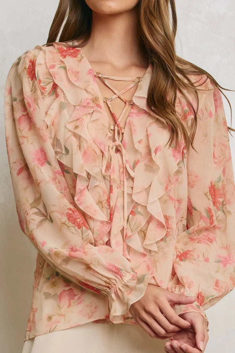 Rosetta Chiffon Blouse - The Giving