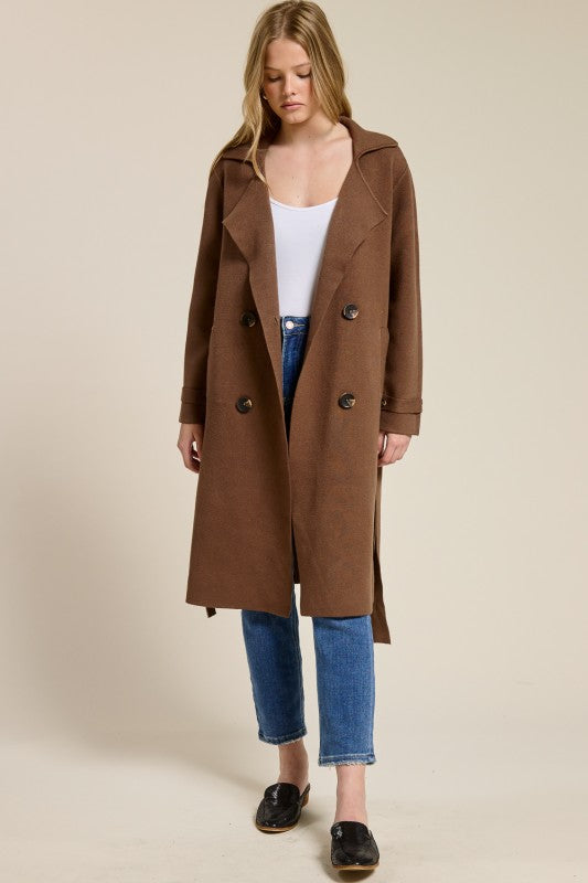 Rylan Fall Coat- Chocolate Brown